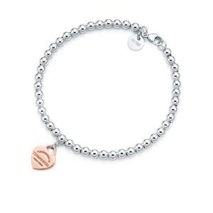 Tiffany bead bracelet with Rubedo heart